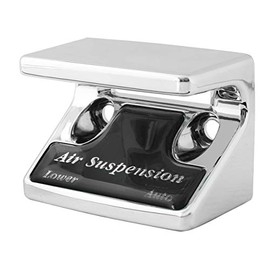 GG Grand General 96180 Chrome Switch Guard with Black Air Suspension Sticker for Freightliner
