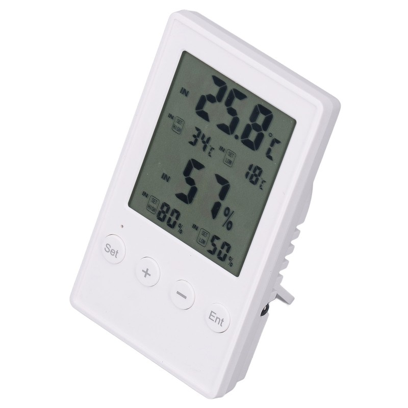 Humidity and Temperature Monitor Multifunctional Digital Hygrometer Thermometer with Probe