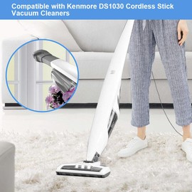 6 Pcs 520280 HEPA Replacement Filter for Kenmore Stratus 24V 2-In-1 Cordless Stick Vac DS1030 and fit for Kenmore 16V Cordless Lightweight Vacuum DS1020, Reusable & Washable Vacuum Filters Replacement