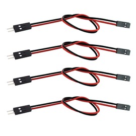 CEAoki Jumper Wire 2 Pin Dupont Cable 11.8 inches (30 cm) Male to Female Jumper Wire [Pack of 10] 2 Pin Jump Wire [Male to Female] 2 Pin Breadboard Jumper Wire (10 pcs Male to Female)