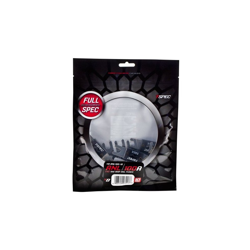 T-Spec V8-ANL100-10 V8 Series Nickel Plated ANL Fuses, 10 Pack