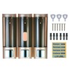 Soap Dispensers, Manual Soap Dispensers Wall-Mounted Three Chamber Shampoo Box