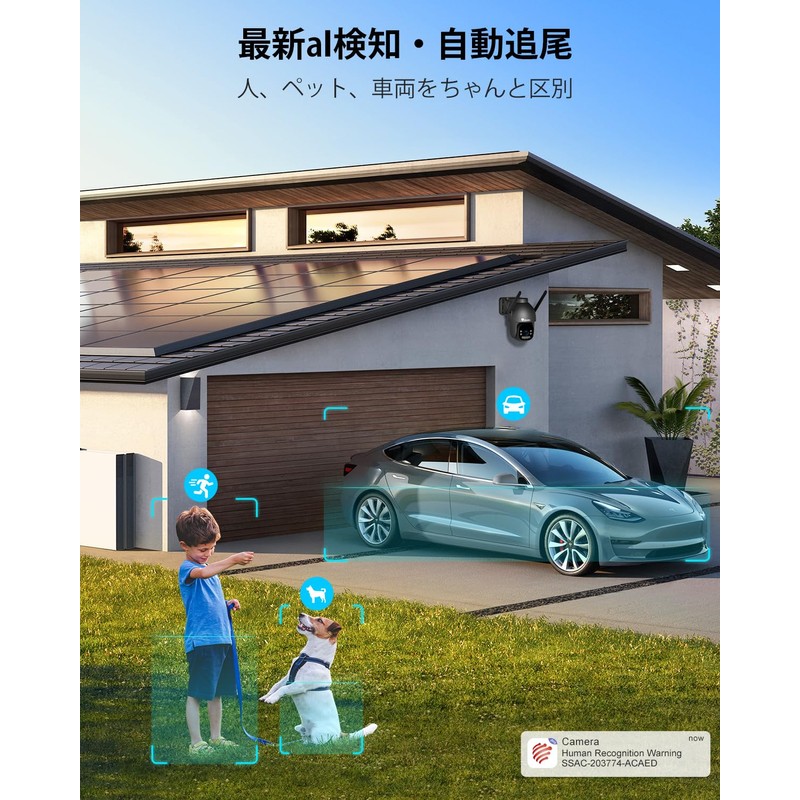 Ctronics 4k Security Camera, Outdoor, 5 GHz Wi-Fi, People/Pet/Vehicle Detection,