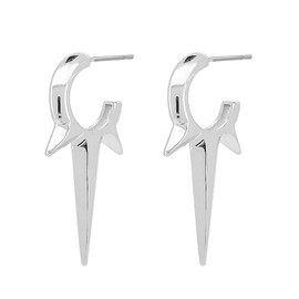 Obidos 14K Gold Plated Triple Spike Hoop Earrings Gold Huggie Small Hoop Earrings for Women Boho Simple Hypoallergenic Earrings