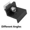 4 Pcs Solar Panel Bracket End Clamp, 45mm Aluminum Solar