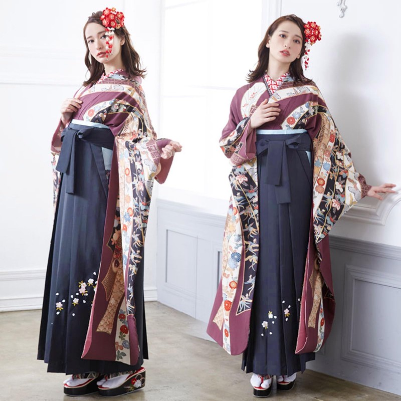 KIMONOMACHI [ Kyoto Kimono Town ] Graduation Ceremony Hakama Single