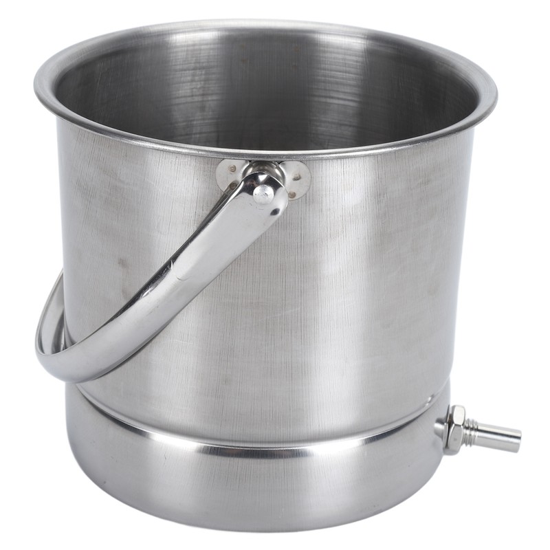 Enema Bucket Kit 1.6L Stainless Steel Bucket Reusable Shower Enema