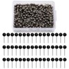 500 Pcs Drawing Push Pins Map Pins, VEGCOO Black Push