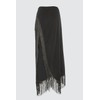 TRENDYOL Damen Quaste Viscose Sarong Rock Skirt, Schwarz, 42 EU