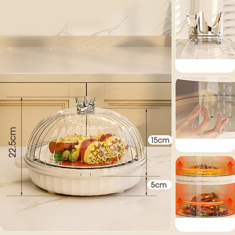 Kitchen Insulation Multi Layer Dish Cover Insulation Dust Proof Leftovers