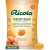 Throat Balm Caramel Throat Drops with Liquid Center 34 Count