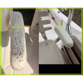 GRADY WHITE HELM SEAT ARM REST "REPAIR/RECONDITION" VINYL/PLASTIC DYE FOR GRADY WHITE