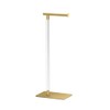 Gatco 1331B Modern Rectangle Base Freestanding Toilet Paper Holder 22.25"
