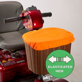 Ducksback Waterproof Bag/Liner and Cover for a Mobility Scooter Front Basket Practical for Carrying and Keeping Dry Your Shopping and Other Items. Fluorescent