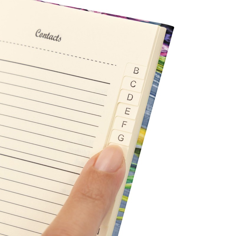 Telephone Address Book A-Z Index Hard Back Cover Slim