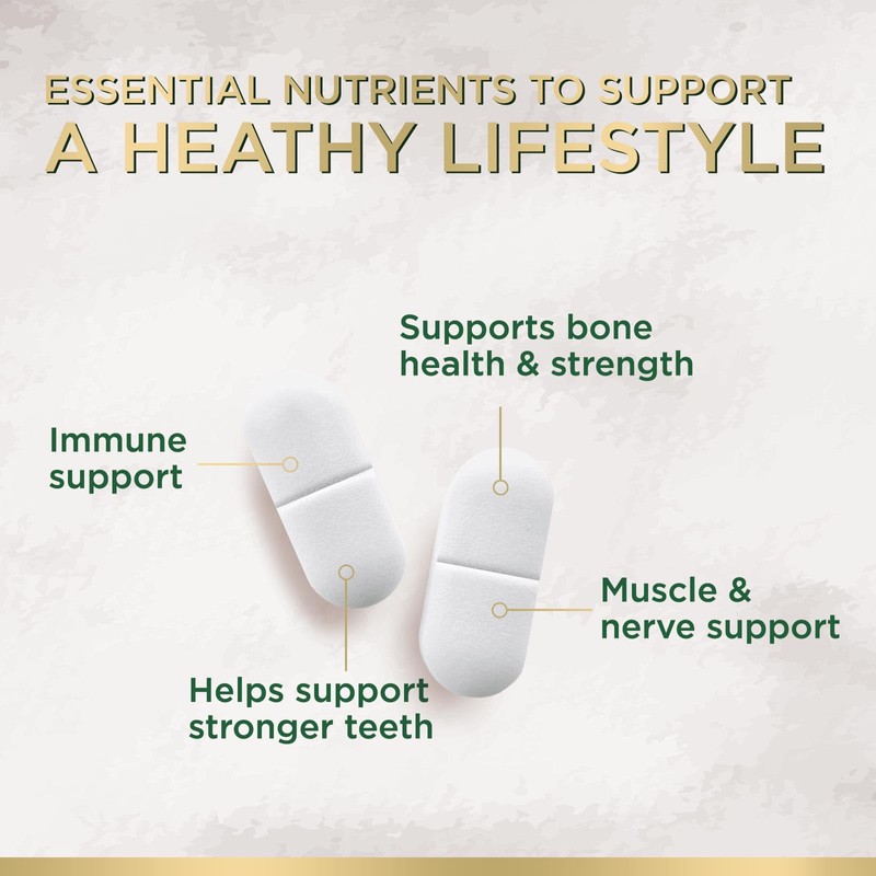 Calcium 1200 mg with Vitamin D3 - Bone Health Supplement,