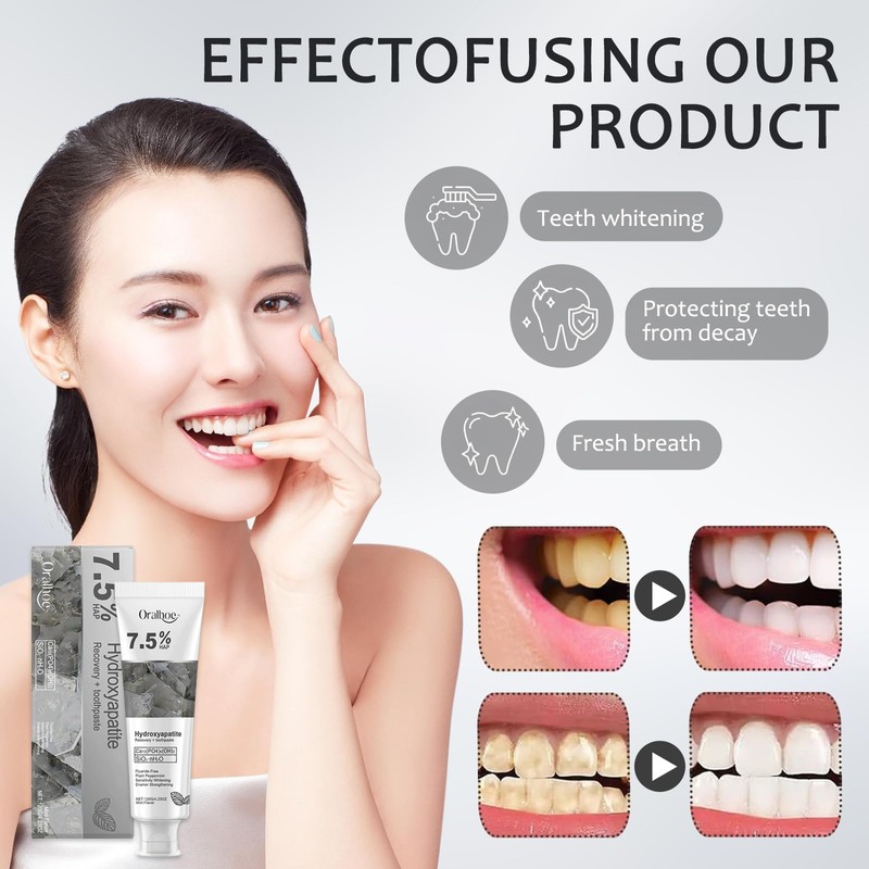 Pack of 2 Hydroxyapatite Toothpaste 120 g Hydroxyapatite Toothpaste Toothpaste