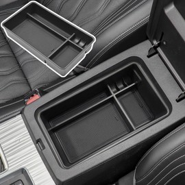 TACOBRO Center Console Organizer Compatible with Nissan Altima 2019 2021 2022 2023 2024 2025 Accessories, Armrest Insert Tray with Coin Holder Keep Organized and Easy to Install with Rubber Pad Black