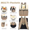 Scothen Backpack Cooler with Double Decker & 12 Ice Packs-
