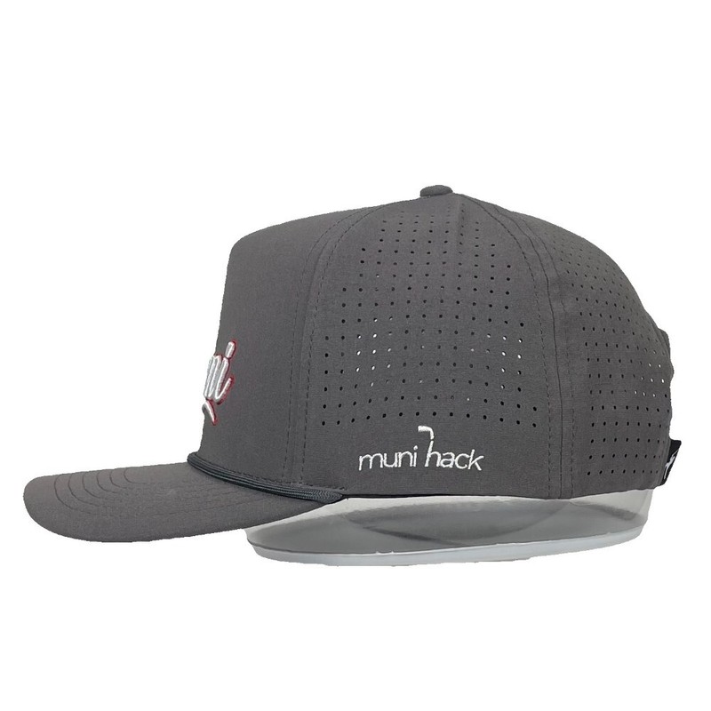 Muni Hack "Muni" - Funny Golf Hat - Charcoal -