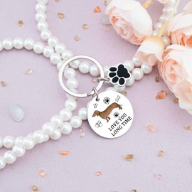 Iweca Dachshund Gifts Weiner Dog Gifts For Women Dachshund Keychain For Girls Couples Boys Friends Memorial Gift For Loss Of Dogs Weiner Dog Key Accessories for Birthday