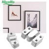 Hicello 20 Pieces Flush Concealed Brackets, Interlocking Stainless Steel Hanging