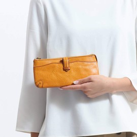 Dakota DA-31505 Women's Long Wallet, L-Shaped Zipper, Genuine Leather, black (10)