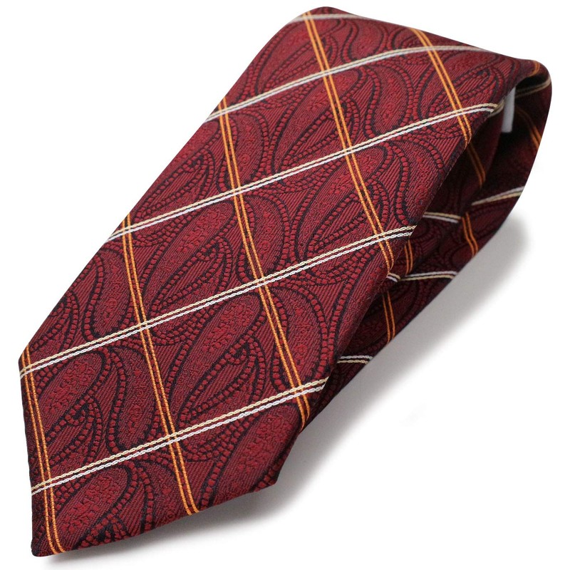 Michiko London Brand Necktie, Made in Japan, 100% Silk, Jacquard