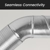 5'' Inch / 125mm 90 Degree Duct Connector - Galvanized