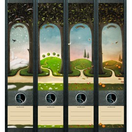 File Art AJ460 Design Labels, Folder Back Labels