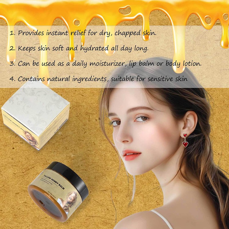 Hppsctink 120 g Beef Tallow Cream, Beef Tallow Skincare, Beef