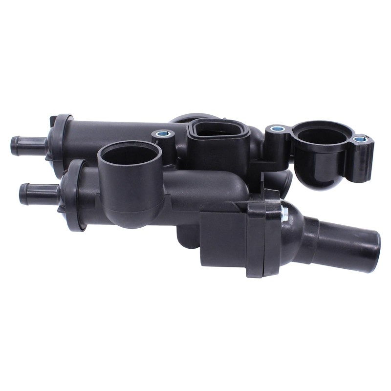 MOTOKU Engine Coolant Thermostat Housing Assembly w/Sensor and Water Outlet