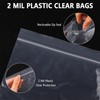 100 PCS 13"×15" Large Zip Seal Lock Bags 2 Gallon