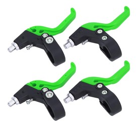 Bnineteenteam Children Brake Lever, 2 Pairs Kid Bike Handlebar Brake Lever for 22.2mm Handlebar (Black Green)