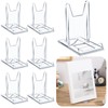 12 Pack Acrylic Book Stand for Display Adjustable Clear Display