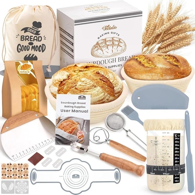 Sourdough Starter Kit Sourdough Bread Baking Supplies Bread Proofing Basket