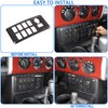 Center Console Auxiliary System Button Panel Decoration Frame Cover Fit