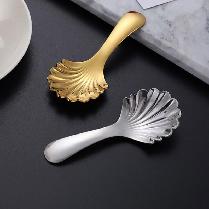 KAEGOUSY 3 Pcs Short Handle Spoons Dessert Spoon Mini Short