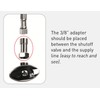 Compression 3/8" Supply Line Adapter Flow Controller PCA Low Flow