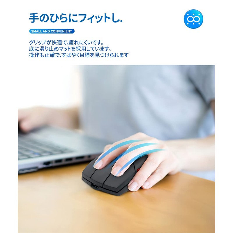 Absdefen Mouse Wireless Wired Mouse 5 Buttons 3DPI Mode 800-1600DPI