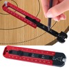 Woodworking Compass Dual Scale Aluminum Alloy Fixed Point Marking Gauge