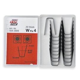 Rema Tip Top 20 W-4 Tire Regroover Angle Edge Blades, 9-10mm Wide, up to 14mm deep, W Fix 4