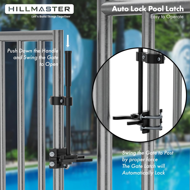 Auto Pool Gate Latch,Chain Link Child Safety Pool Latch for
