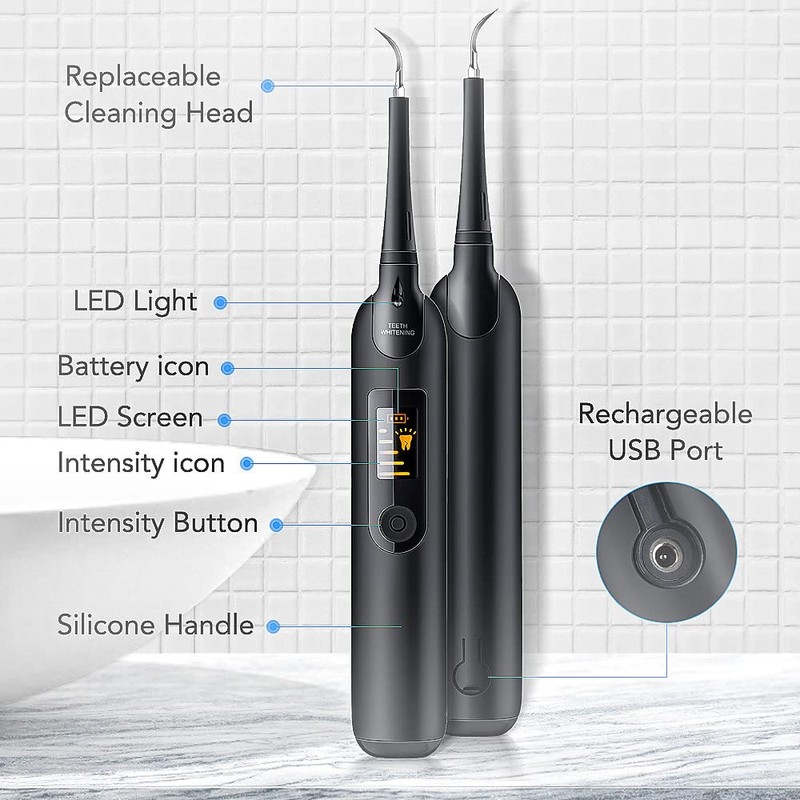Electric Dental Calculus Tartar Remover High-Frequency Vibration Tartar Scraper Remover