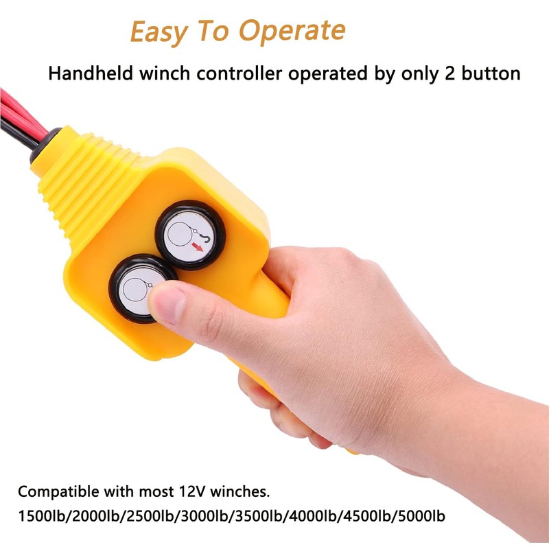 Winch Handheld Control Replacement Winch Remote Hand Controller Assembly for