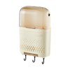 Wall Mounted Chopstick Holder with Hooks Self Adhesive Wall Mounted