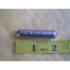 HOME MADE 6 BOTTOM BOUNCER PENCIL SINKER 3/4, 1, 1-1/2 OZ. 2ea. #1 BRASS EYE/SHORT&WIDE