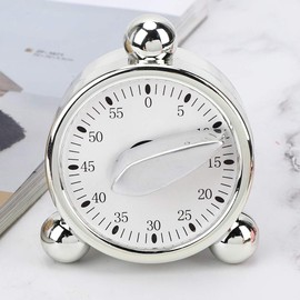 Temporizador de Cocina Temporizadores para Reloj de Cocina Peluqueria y Salon de Belleza de Peluqueria Chef con Alarma Fuerte sin Gato Mecanismo de Relojeria Analogico Huevo Papel