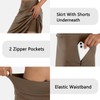 ANIVIVO Women's Midi Length Skorts Skirts with Pockets Modest Skirts
