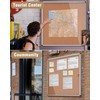 Mifuro 38"x38" Enclosed Bulletin Board, Lockable Weather-Resistant Aluminum Cork Noticeboard